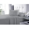 Goldstar Grey Super King Flat Sheet Soft Microfibre Easy Care