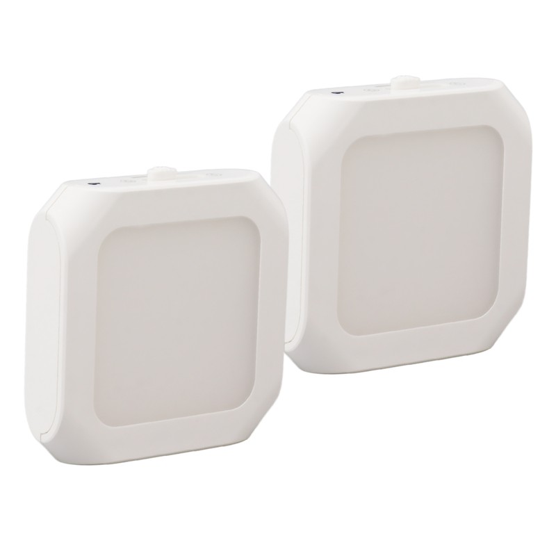 2Pcs Plug in Motion Sensor LED Night Light Plug in