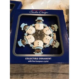 STUDIO DESIGN Blue Snowman  2022  christmas ornament  new