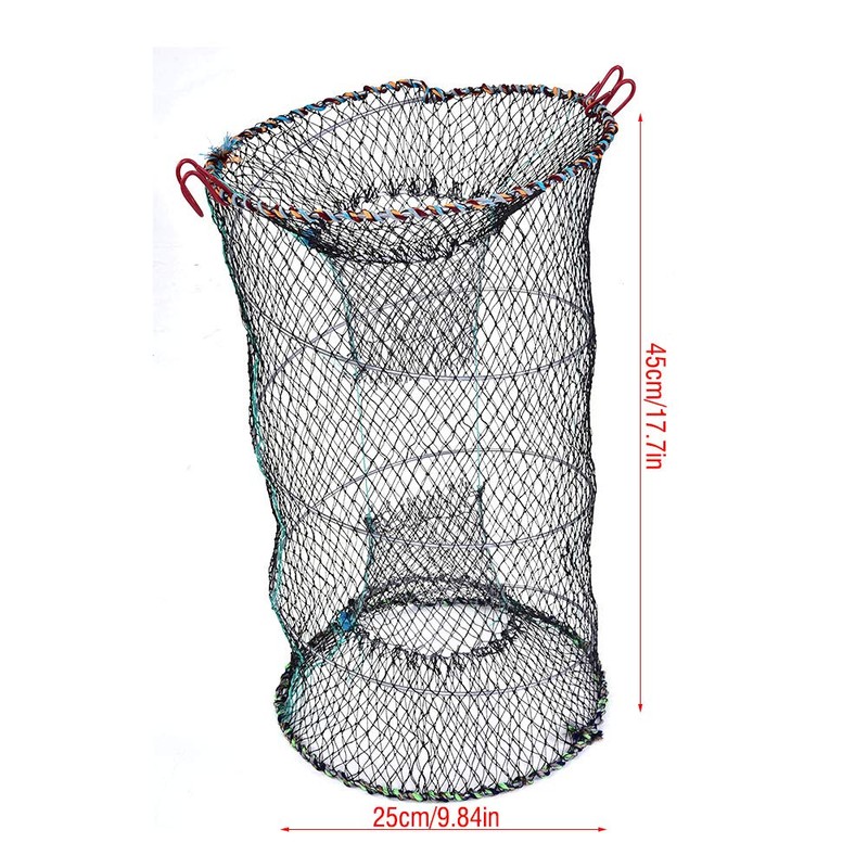 Fishing Net, 3 Sizes Foldable Lobster Crayfish Crab Crawfish Shrimp