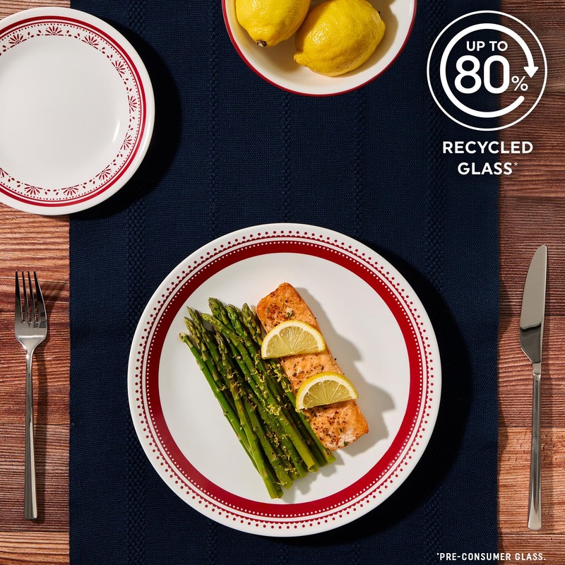 Corelle Everyday 18-PC Dinnerware Set Service for 6, Durable and