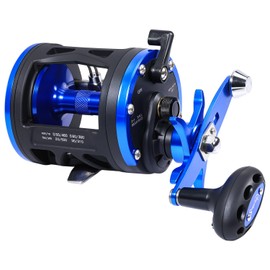 Sougayilang Trolling Reel, Smooth Powerful Boat Fishing Ocean Reel, Saltwater Level Wind Reels for Catfish, Musky, Sea Bass, Salmon-B40R