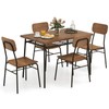 Giantex 5-Piece Dining Table Set, Kitchen Table Chairs Set with