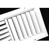 HVAC Premium 24''w X 6''h 3-Way Aluminum Curved Blade Adjustable