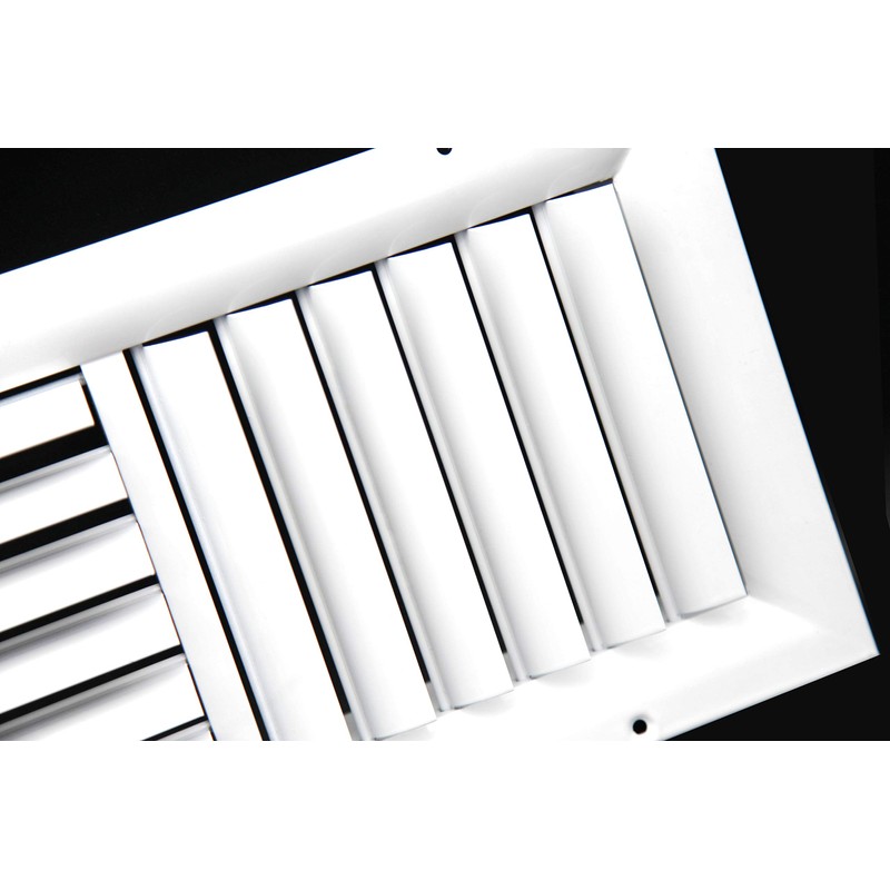 HVAC Premium 24''w X 6''h 3-Way Aluminum Curved Blade Adjustable