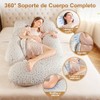 Almohadas de Embarazo para Dormir, Ergonómica, Blanquecino