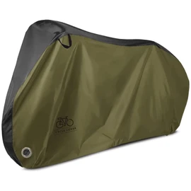 PYKES PEAK Bicycle Cover, Cycle Cover, Anti-Theft, Waterproof, Dustproof, Thick, Rain Protection, Lockhole/Storage Bag Included, UV Protection, Child Seat Compatible [Kids/KHKBLK]