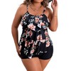 B2prity Women Plus Size Tankini Swimsuits Tummy Control Two Piece