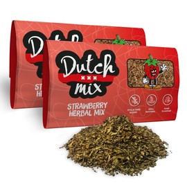 Dutch Mix Strawberry - Stalk-free & Natural - 100g Quality Herbal Mix - Amsterdam Herbal Mix as used in Coffee Shops