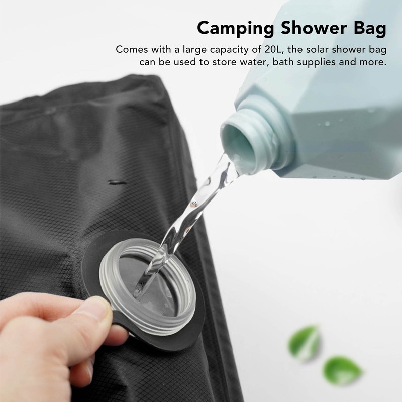 Solar Shower Bag 20L Large Capacity Water Storage Bath Accessory