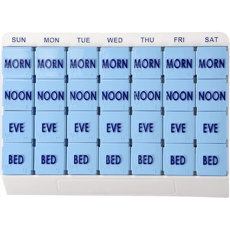 Apex Large 7 Day Weekly Pill Organizer - Weekly Pill