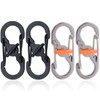 4 Pack Carabiners, Key Carabiners, Carabiner Hooks, Small Carabiners, S-shaped