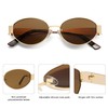 SOJOS Retro Oval Sunglasses for Women Trendy Sun Glasses Classic