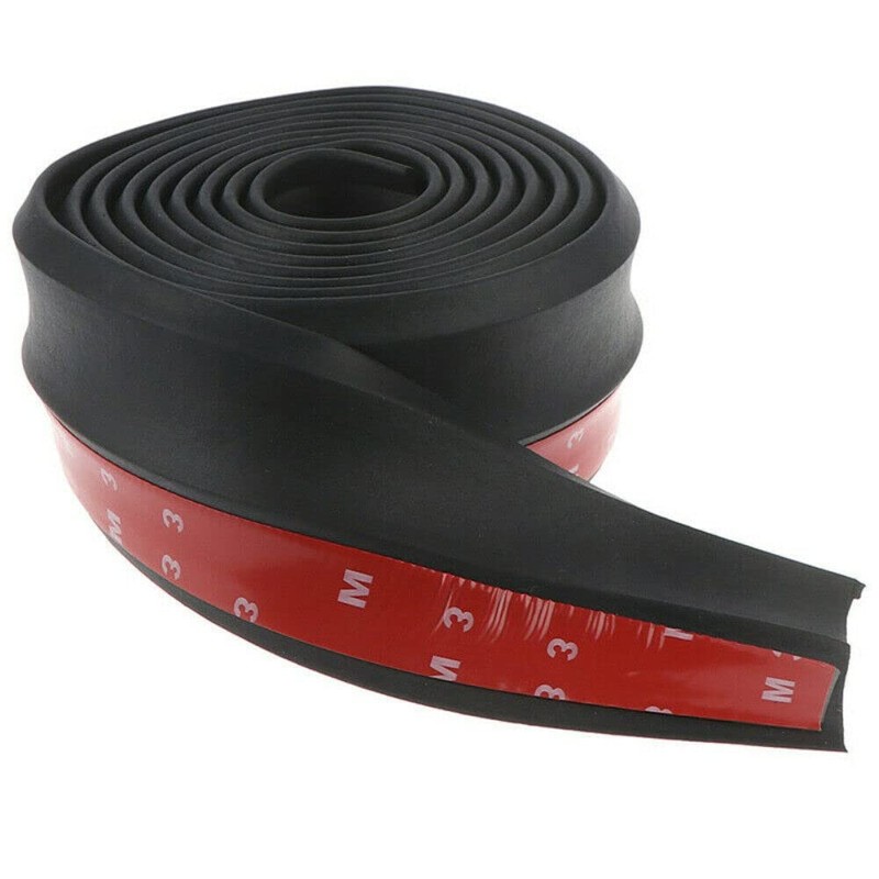 Universal 2.5M/8.2Ft Car Front Bumper Lip Splitter Spoiler Rubber Skirt