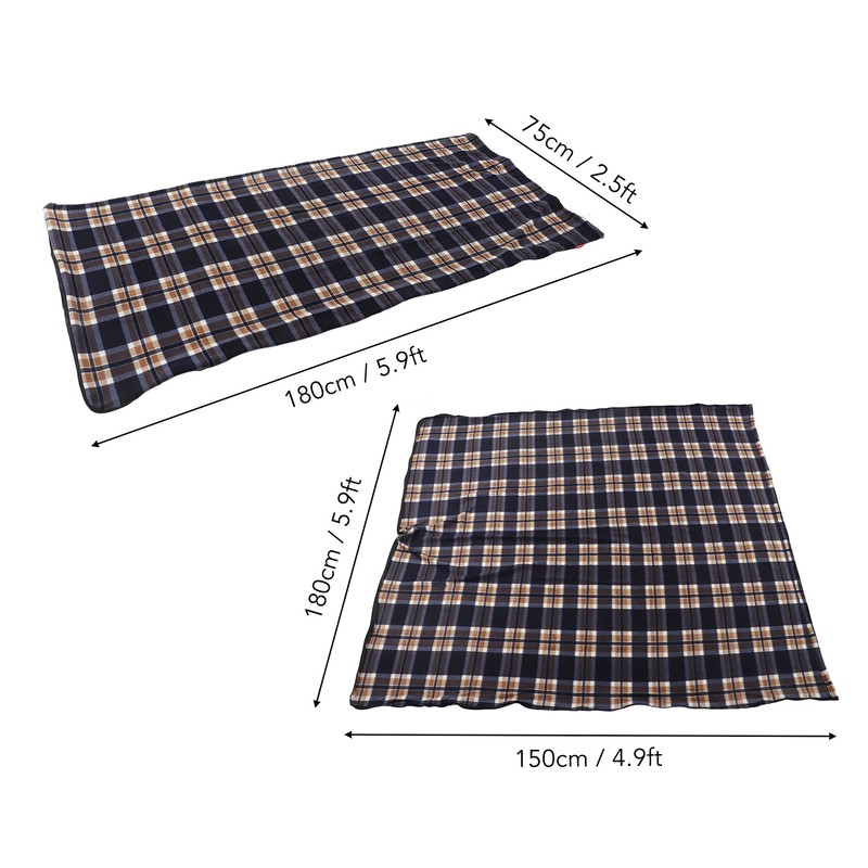 Fleece Sleeping Bag Portable Travel Warm Sleeping Bag for Adults