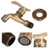 Antique Style Brass Washing Machine Faucet Wall Mount Laundry Cold