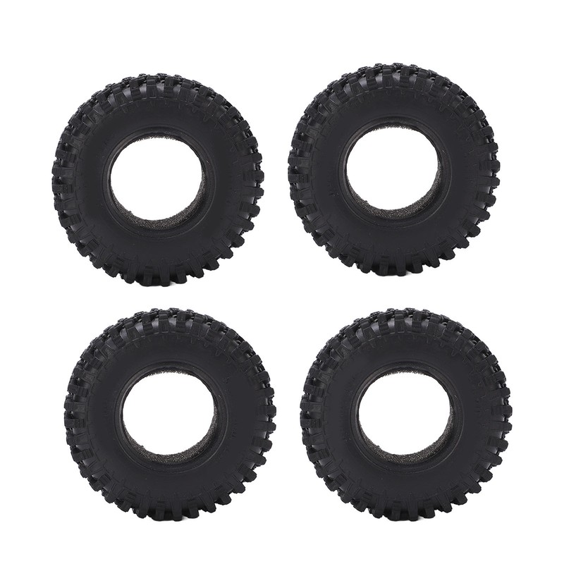 4PCS RC Wheel Tire Rubber Tyre 51mm Diameter for Axial