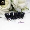  No.1202 Handmade Nail Tips - Long Almond / No.1202