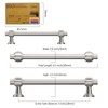 Amerdeco 10 Pack Brushed Satin Nickel Cabinet Pulls 5 Inch(128mm)
