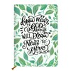 Christian Hard Shell Journal Notebook, Bible Gifts for Women, Green
