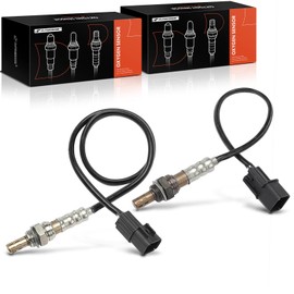 A-Premium - Sensor de oxígeno O2 compatible con Kia Sedona 2014-2018, Cadenza 2014-2016 y Hyundai Azera 2012-2017, downstream delantero y trasero, juego de 2 piezas