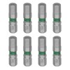 sourcing map 8pcs H6 Hex Screwdriver Bit 6mm 1/4" Hex