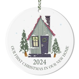 Our First Christmas In Our New Home Xmas Tree Ornament - New Home Gift/Decoration/Keepsake 2024