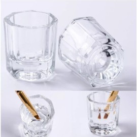 KFMX Godete De Vidrio Vasito Uñas Acrílicas Monómero 1 Pieza