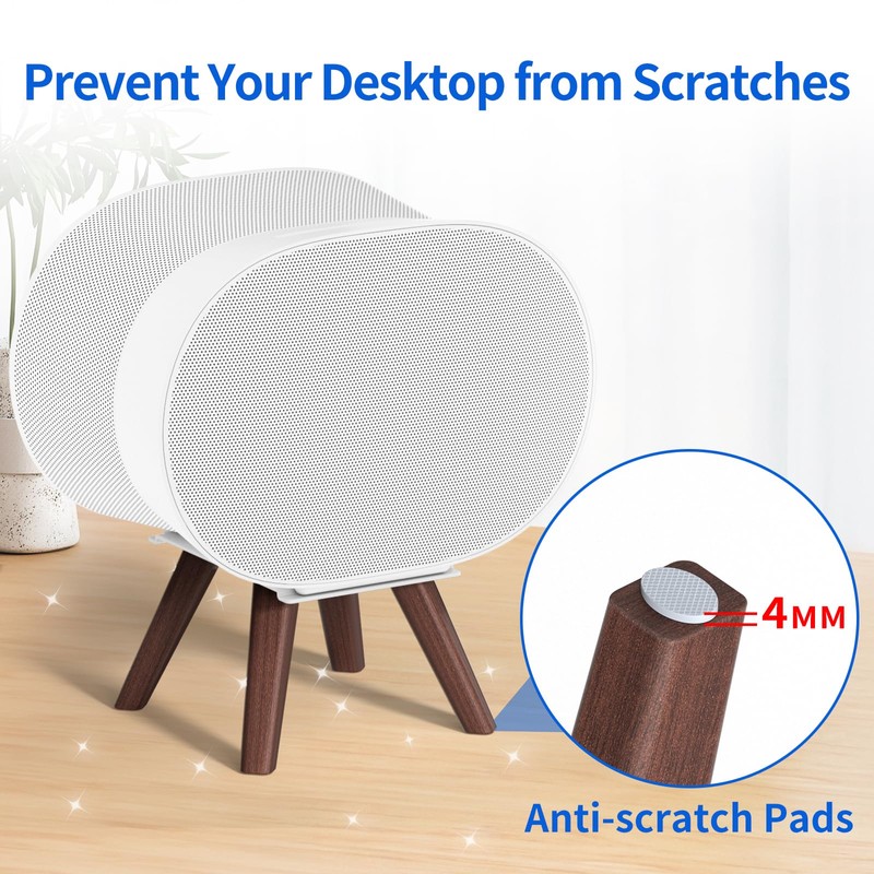Wooden Table Stand for Sonos Era 300 Space Saving Desktop