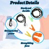 2 PCS Travel Washing Line,Extendable Camping Clothesline with Hooks &
