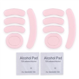 HUYUN 2sets Pink Rounded Curved Edges Mouse Feet Skates Replacement for Logit G PRO Wireless GPW Gaming Mouse