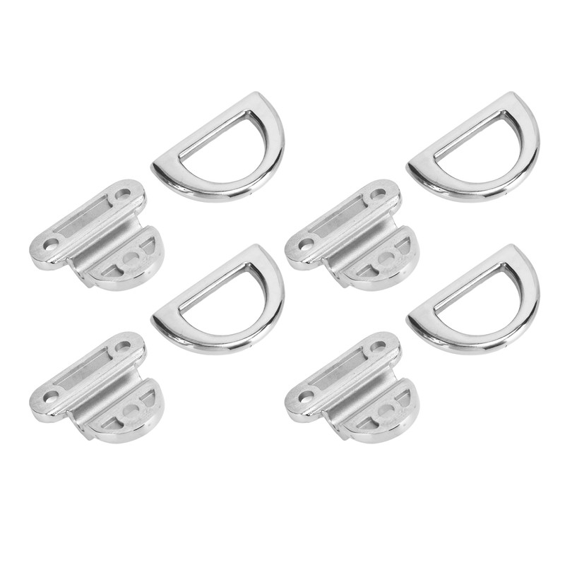 4 Sets Marine Grade Folding Pad Eye 316 Stainless Steel