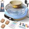 Mini Pottery Wheel Kit for Kids - 4.7" Turntable Two-Way