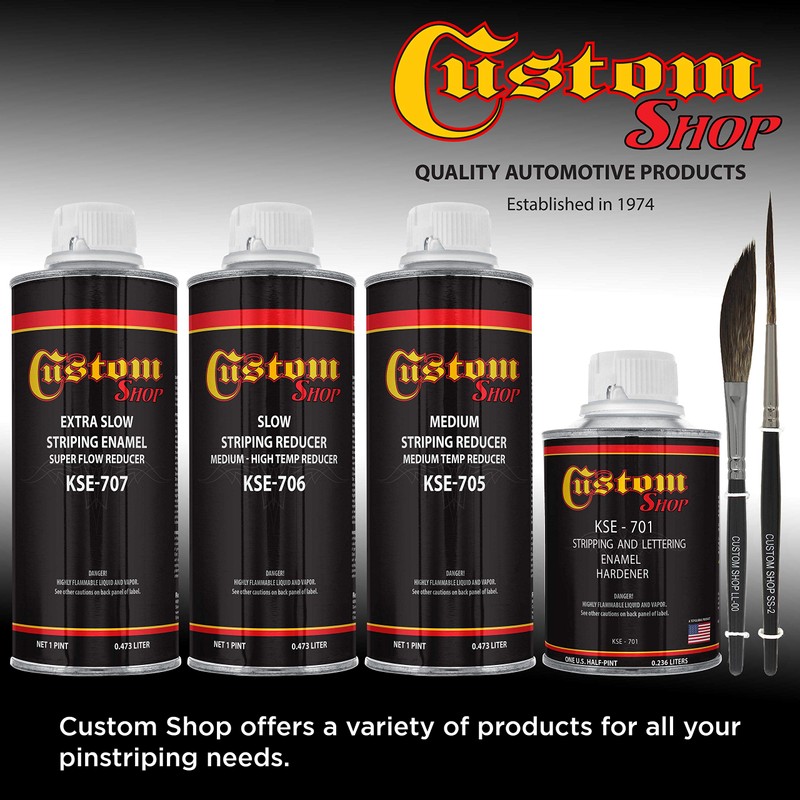 Custom Shop KSE772F-QP Flat Black - - EZ Flow Striping