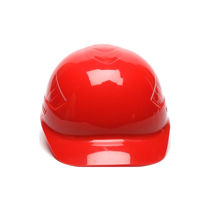 Pyramex Ridgeline 4 Point Glide Lock Suspension Bump Cap, Red
