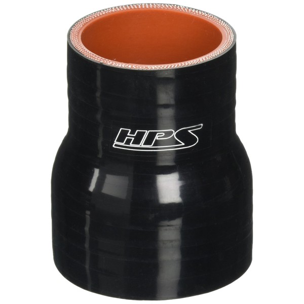 HPS HTSR-175-225-BLK Silicone High Temperature 4-ply Reinforced Reducer Coupler Hose,
