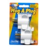 Hug-A-Plug Grounded Right Angle Adapter Plug - Twin Pack White