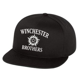 Winchester Brothers Snapback Hat Supernatural Black
