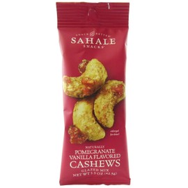 Sahale Snacks Pomegranate Vanilla Flavored Cashews Glazed Mix, 1.5 Ounce (Pack of 9)