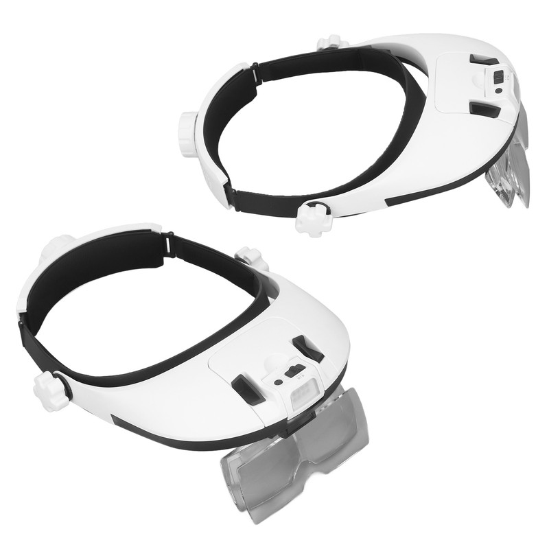 Head Magnifier Rechargeable Magnifying Glasses LED with 5pcs Eyeglass for