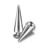 200 Sets Silver Cone Spikes Multiple Sizes Screw Back Studs