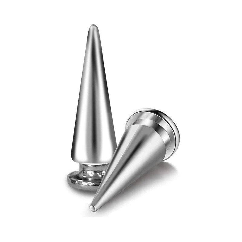 200 Sets Silver Cone Spikes Multiple Sizes Screw Back Studs