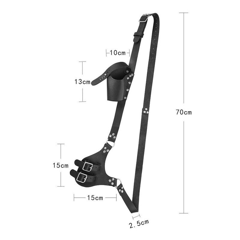 XGOPTS Medieval Leather Shoulder Sword Strap Adjustable Renaissance Sword Holster