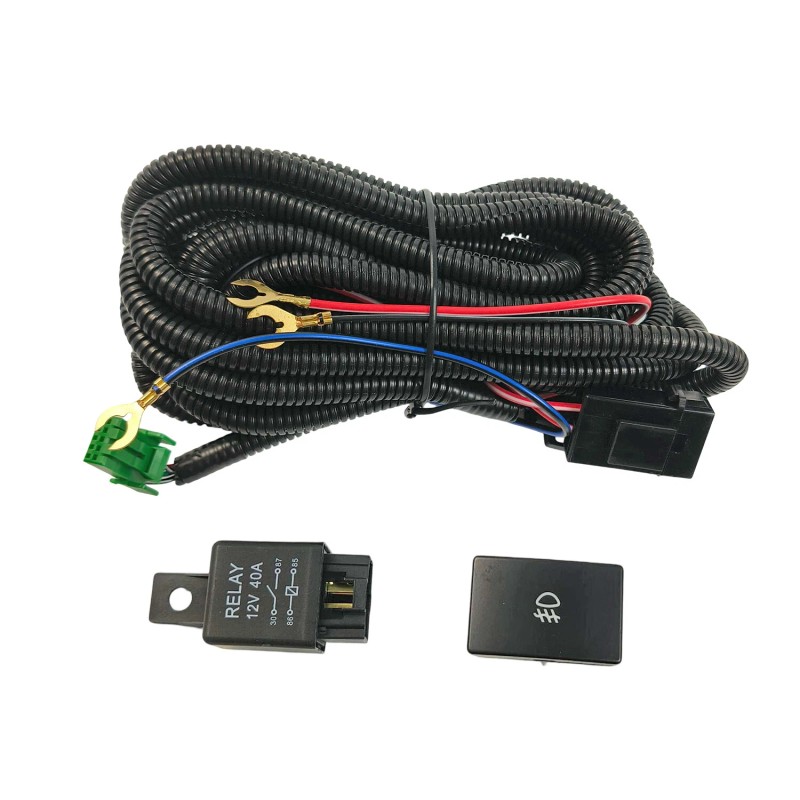 MAG H11 LED Fog Lights Switch Relay Wiring Harness Indicator