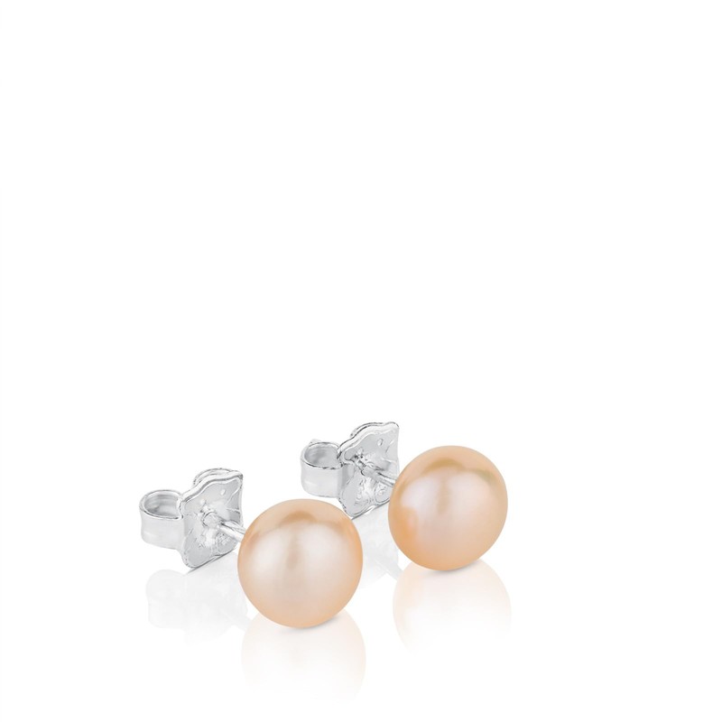 Silver TOUS Pearl Earrings with Pearl