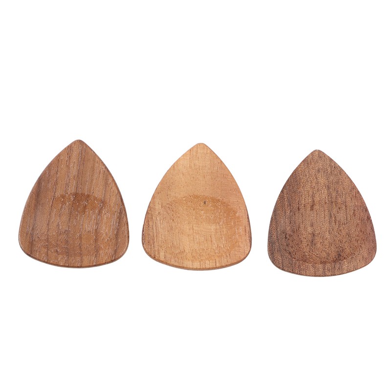 Wood Guitar Pick Holder Set 3 Pcs Wooden Guitar Picks