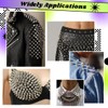 VZXQX 100 Pieces Punk Rivets, 7 x 10 mm Decorative