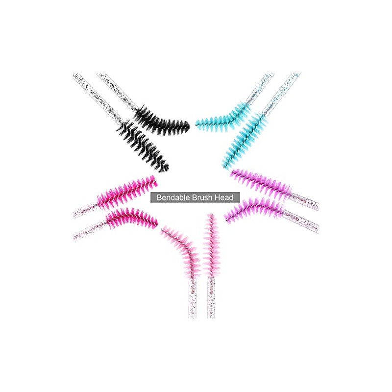 Tbestmax 500 Disposable Mascara Wands Eyelash Brush Spoolies for Eyebrow