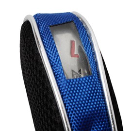 Andux Mesh Golf Iron Club Head Covers Clear Window Left and Right Handed 10pack (Black/Blue)