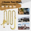 SENKEYFE G80 j Hooks Tow Chain 5/16" x 10', Recovery